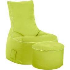 SITTING POINT only by MAGMA Scuba Swing Bean Bag Set with Stool Green