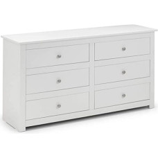 Julian Bowen Radley 6 Drawer Chest - Surf White