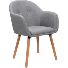 Woltu 1 x dining room chair kitchen chair living room chair upholstered chair with armrest solid wood