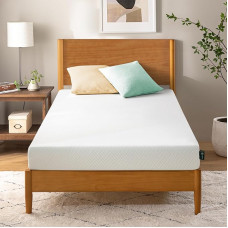 Zinus Memory Foam Mattress, White, 90 x 190 cm