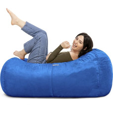 Jaxx Sofa Saxx Bean Bag in Microsuede 1.2m 4-Feet Blueberry Micro Suede