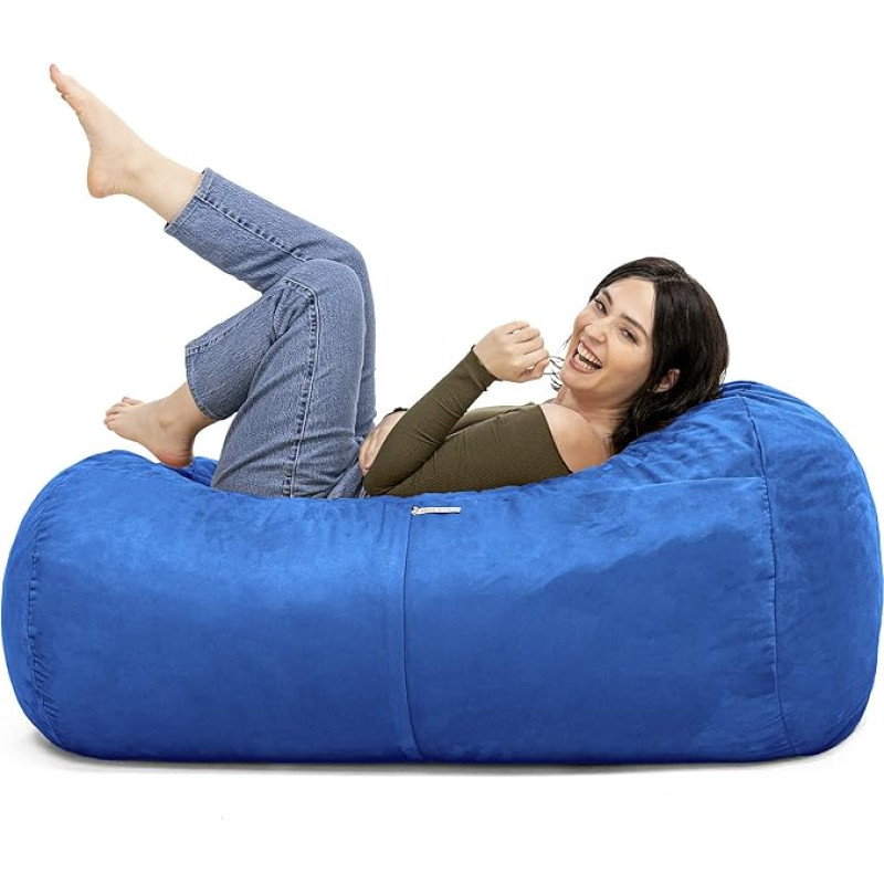 Jaxx Sofa Saxx Bean Bag in Microsuede 1.2m 4-Feet Blueberry Micro Suede