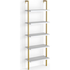 Vicco Loft AVA Bookcase, Wall Shelving with 5 Shelves, Ladder Shelving - Metal