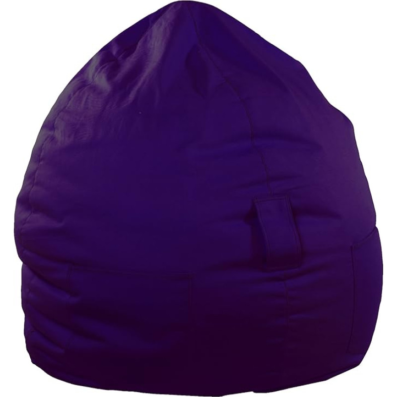 Kinzler Kimi S-10053/50 Bean Bag Diameter 65 x Height 75 cm Classic Teardrop Shape Outdoor Indoor in Various Colours with Inner Bag Blackberry
