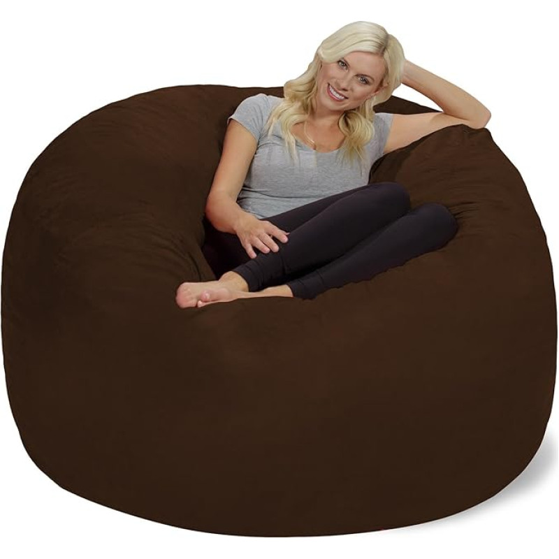 Chill Bag 6ft Giant Bean Bag Chocolate Brown