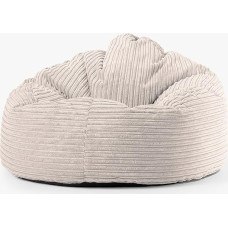 LOUNGE PUG – Mini Mammoth Beanbag IVORY Cord – Gaming/ TV –PERFECT for Students, Teenagers & YOUNG Professionals