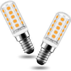 Auting E14 LED Bulbs, 4 W LED E14 Replacement 40 W Halogen Bulbs, 400 Lumens, E14 LED Warm White 2700 K for Salt Lamp, LED Fridge Bulb, Sewing Machine, Table Lamp, Pack of 2