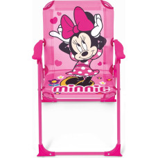 ARDITEX Kids Minnie Mouse Disney Folding Chair Outdoor Beach Garden Patio Chair Metal Frame Plastic Armrests and Canvas Seat 38 x 32 x 53 cm Pink
