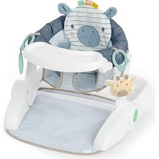 Ingenuity Prop Spot Baby Seat with Removable Tray, 2 Linkable Toys, Prone Mat, Gender Neutral, 4-12 Months