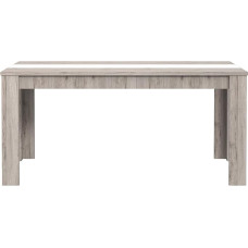 FORTE Dining Tables Dining Table, Composite Wood, Concrete Look, Light Grey, 90 x 160 x 74.7 cm
