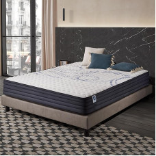 Naturalex - PerfectSleep - Mattress 160 x 200 cm - Cold Foam Mattress 160 x 200 cm H3 - Mattress 160 x 200 cm 24 cm High - Oeko-Tex Certified - Latex Blue 7 Zones