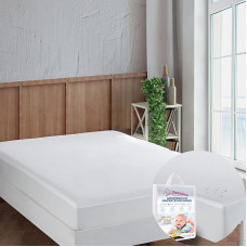 Parpalinam Mattress Protector 90 x 200 cm Waterproof 100% Cotton - Moisture Protection Mattress Protector Waterproof Incontinence Pad - Mattress Protector Incontinence Waterproof Mattress Topper -