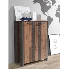 Forte Baltimore Sideboard 130 140, Sideboard with 3 Drawers, 3 Doors, Modern Chest of Drawers, Living Room, Bedroom, Wood Material, Sonoma Oak Wood Decor, 136 cm Wide x 83 cm High x 41.3 cm Deep