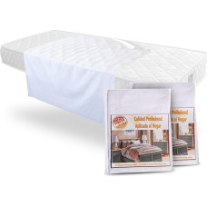 PimPam Factory - (Pack of 2) Waterproof Mattress Protector - Washable Mattress Topper - Dimensions - 80 x 190 cm - Ideal for Cots, Adults or Pets with Incontinence