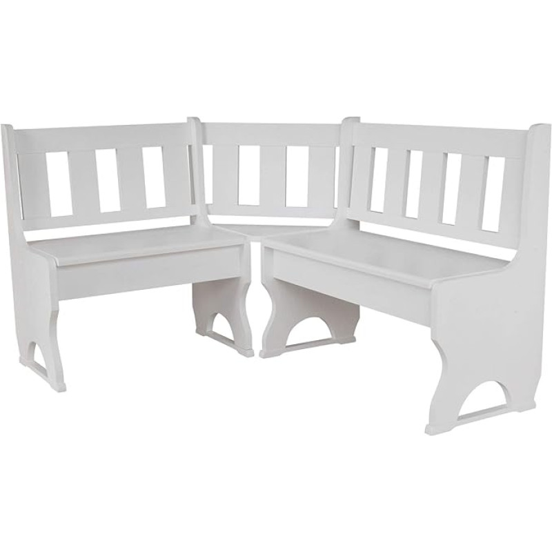 k koma Pine Corner Bench - New White Version (120x160)