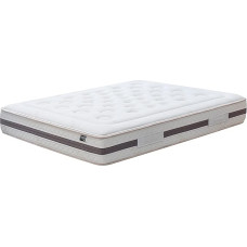 KUO Dream - Bio Natur Matratze | Natürliche Baumwoll Steppung, Bambus Stoff | Lendenwirbel Verstärkung aus Latex | Dicke 27 cm | 140 x 200 cm