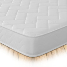 Starlight Beds - White Quilted Memory Foam Mattress 75 x 190 x 18 cm 75 x 190 x 18 cm