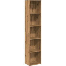 vidaXL Bookcase, Bookcase with Storage Space, Standing Shelf for Living Room, Office, Office Shelf, Filing Shelf, Storage Shelf, Artisan Oak Wood Material
