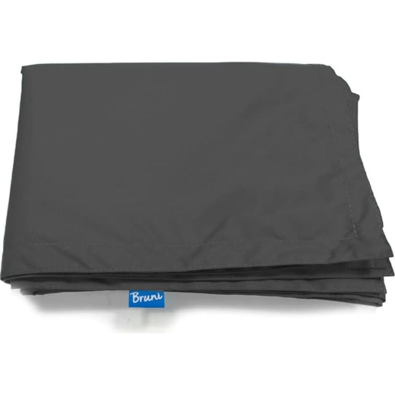 Bruni Bean Bag Replacement Cover (Grey) Includes Inner Cover - Bean Bag Cover for All Rectangular 180 x 140 cm XXL Bean Bags, Indoor and Outdoor Bean Bag Cover without Filling