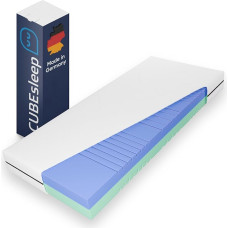 CubeSleep Duokern Mattress 90 x 200 cm, Cold Foam Mattress H2 / H3 Two Hardness Levels (90 x 200 cm)