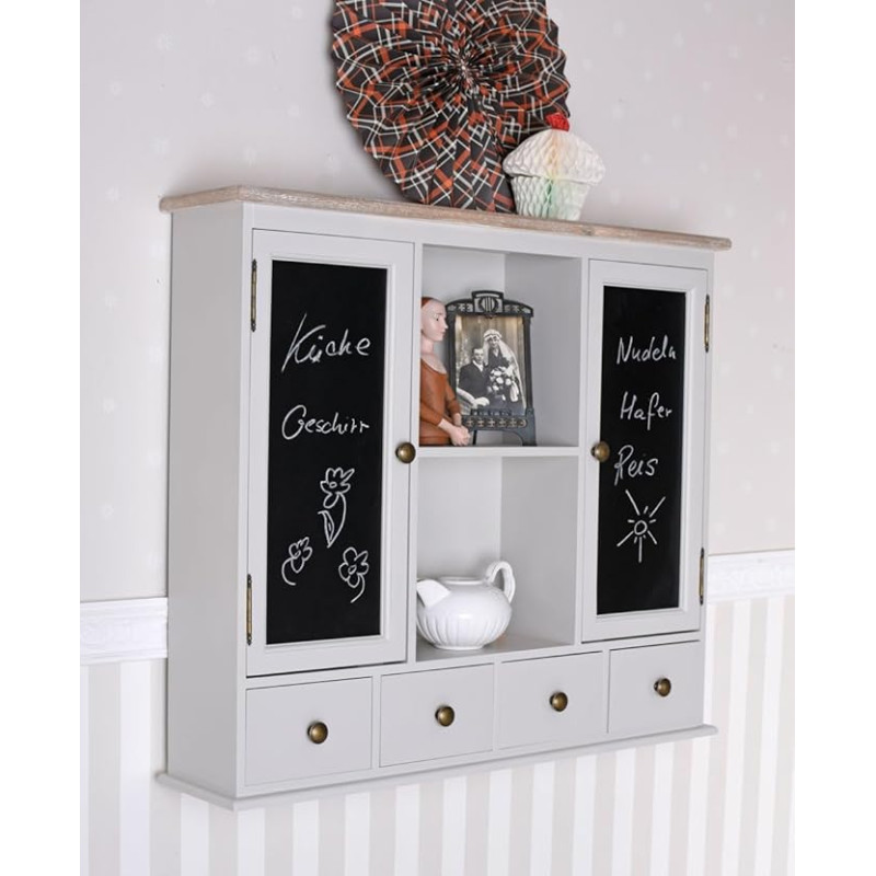 Palazzo Exclusive Nostalgic Cupboard Shelf 86 cm Vintage Style Shabby Chic Antique White