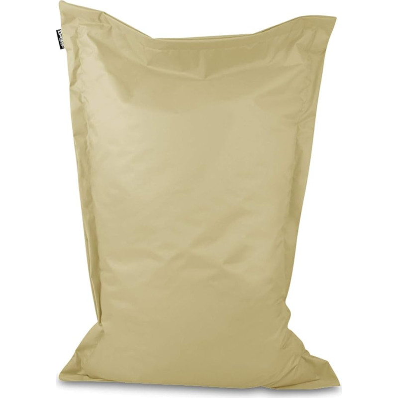 BuBiBag Bean Bag - Rectangular Floor Cushion in 28 Colours and 7 Variations - Outdoor Bean Bags Indoor Bean Bag for Children and Adults (Beige-150 x 100 cm)