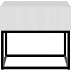 Selsey Veldio Bedside Table with Drawer Grey Beige Black Legs