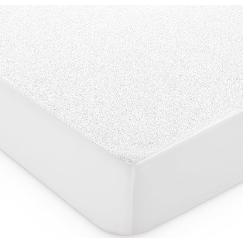 Todocama 3001 Adjustable Terry Towelling Waterproof and Breathable Mattress Protector (All Sizes Available) (Bed 200 x 190/200 cm)