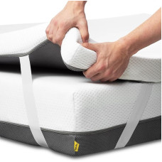 Ferlex - Viscoelastischer Topper 105x200cm | Höhe 7 cm | Atmungsaktive und abnehmbare matratzenschoner
