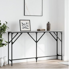 ZEYUAN Sonoma Console Table, Grey, 140 x 23 x 75 cm, Wood Composite, Console Table, Chest of Drawers, Side Table, Living Room Table, Side Shelf, Media Console, Side Table - 837775