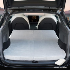 Havnby Tesla Model Y Camping Mattress CertiPUR Memory Foam Mattress, Storage Bag and Bed Sheet Included, Portable, Foldable, Space-Saving, Twin Size