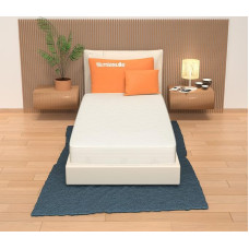 Mattress 90 x 200 cm, Height 21 cm - Single Bed, Made of Waterfoam, Aloe Vera Coating, Non-Deformable, Hypoallergenic and Dust Mite Proof, Model: Plus H21