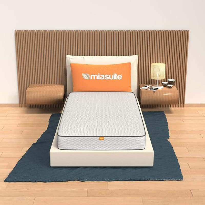 MiaSuite mattress, white, 70 x 180 x 14 cm, with class 1a medical device - deductible, polyurethane
