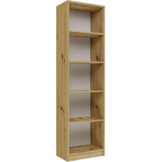CDF Bookcase R50 | Colour: Oak Artisan | Width: 50 cm | For Living Room, Office and Study | Shelf for Books and Toys | Ideal for Children's Room, Teenagers, Teenagers Room