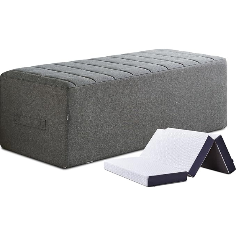 Inofia Foldable Mattress Cover, Sofa Bed Cover, Foldable Mattress Storage Bag, Heavy Duty Carry Bag, Fits 15cm King Size Bed, Washable (Mattress Not Included)