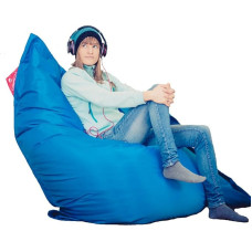 QSack Outdoorer Bean Bag with Toxproof Micro Beads EPS Tested for Harmful Substances and Bean Bag Inner Cover, 140 x 180 cm (Blue)