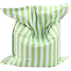 Mesana S-10077/24 Premium Outdoor Giant Bean Bag Stripes with Inner Bag 140 x 180 cm Light Green