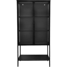 osoltus Cube Display Cabinet Sideboard Glass Cabinet Steel Black Industrial 100 cm (160 x 80 cm)
