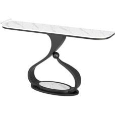 IYUESQ Retro Console Sofa Table, Elegant Accent Piece with Metal Base for Living Room, Hallway, Foyer Entryway