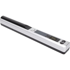 Portable Document Scanner, Portable Handheld Scanner 300 600 900 DPI A4 Document Scanner Handheld for Business, Photos, Pictures, Receipts, Books, JPG PDF Format (Silver Black)