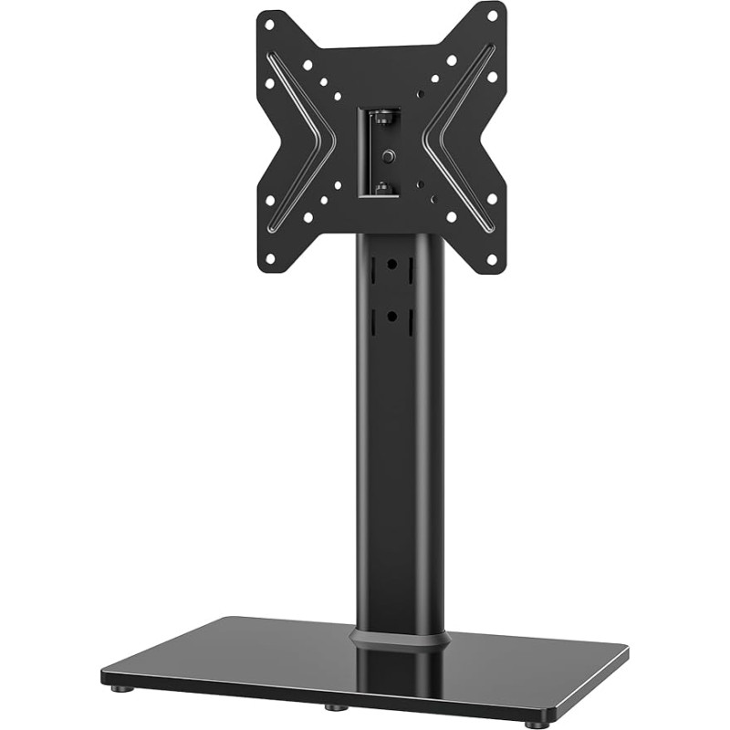 TV Stand Universal Height Adjustable Stand for 19-43 Inch TV Stand LCD LED Flat Screen TV Stand Attachment VESA 200 x 200 Table Stand / Black, Holds up to 45 kg