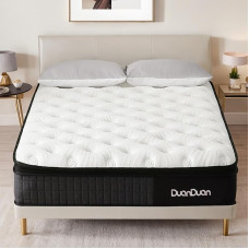 DUANDUAN Mattress 140 x 200 cm, 25 cm Height, Hardness H3 Oeko-Tex Certified 7-Zone Pocket Spring Mattress with Comfort Foam and Breathable Cover, Ergonomic Spring Mattress with Soft Fabric