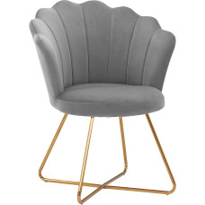 Duhome Upholstered Chair Velvet Fabric Retro Design Upholstered Chair Metal Frame Gold 8057C