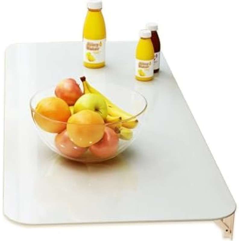 Klappbarer Wandtisch, platzsparendes Tropfenblatt-Design für Küche, Büro und Zuhause, ideal als Frühstücksbar, Schreibtisch oder Computer-Arbeitsplatz
