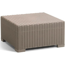 Allibert by Keter California Rattan Outdoor Coffee Table Garden Furniture - Cappuccino