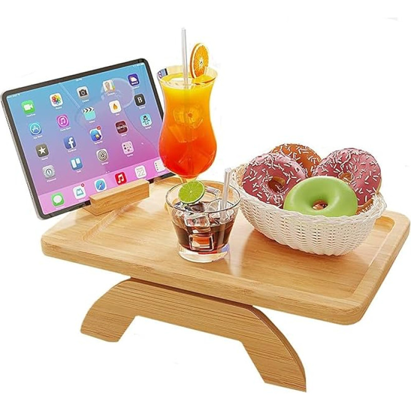DD-life Rectangle Sofa Armrest Clip Clip Clip Table Couch Armrest Folding Drink Remote Control Snacks (Rectangular)