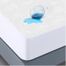 Mattress Protector 140 x 200 cm Pack of 2 Waterproof Mattress Topper Fitted Sheet Moisture Protection Cotton / Microfibre Mattress Cover Incontinence Pad Breathable for Bed and Mattress Washable