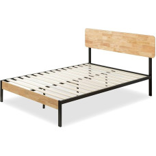 Zinus EU-HBPBB-14L Platform Bed with Wood Slat Support, Metal, Single