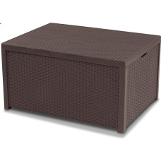 Allibert Lounge table 220001 Arica, Kissenboxfunktion, Rattan-Effect Plastic Brown