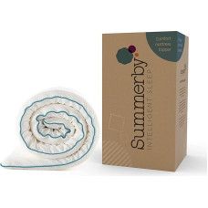 Summerby Sleep SUMT25S Memory Foam Mattress Topper with Anti-slip Technology, 2.5 cm, Single, 90 x 190 cm, White